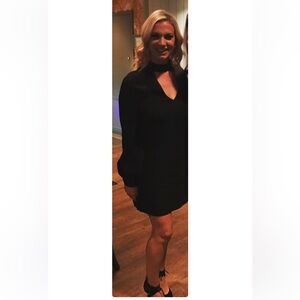 Black Tracy Reese 60s style dress